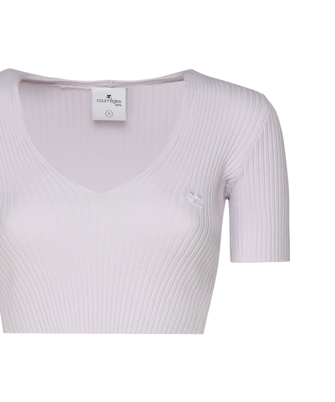 Crop top in cotone 224MPU164FI0001 -0077 COURREGES 