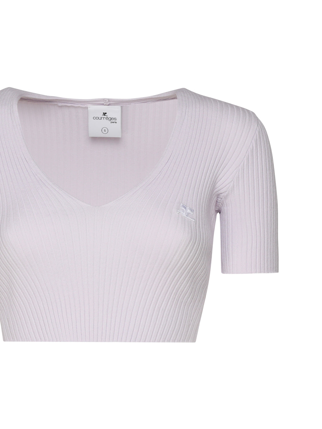 Crop top in cotone 224MPU164FI0001 -0077 COURREGES 