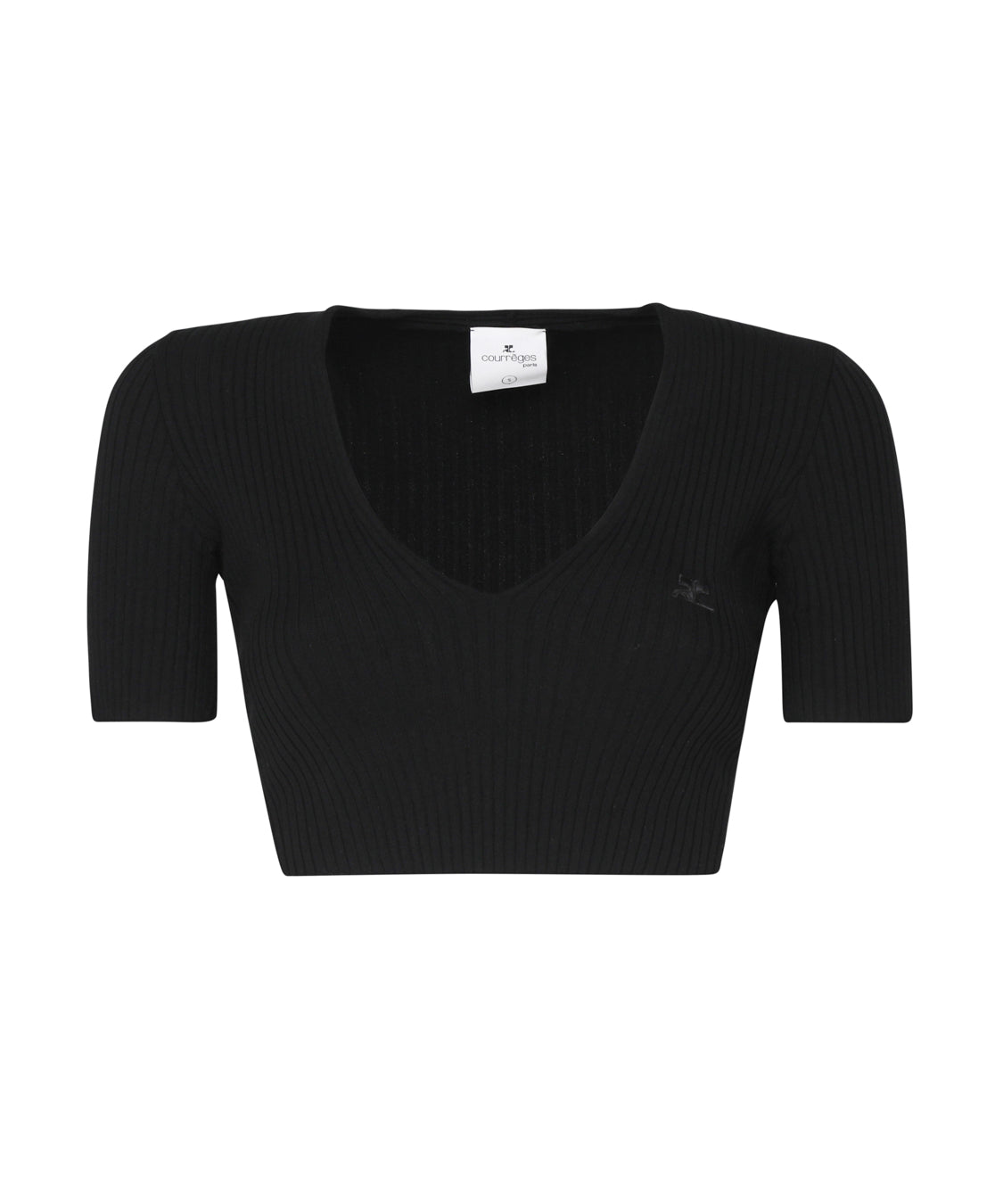 Crop top in cotone 224MPU164FI0001 -9999 COURREGES 