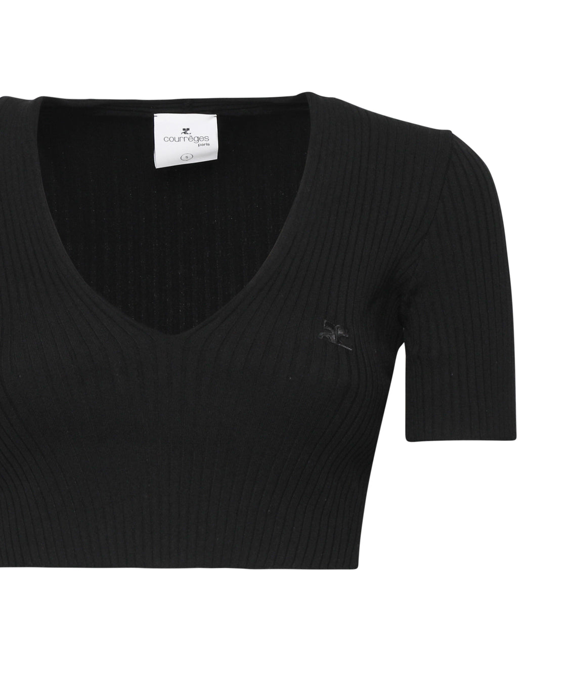 Crop top in cotone 224MPU164FI0001 -9999 COURREGES 