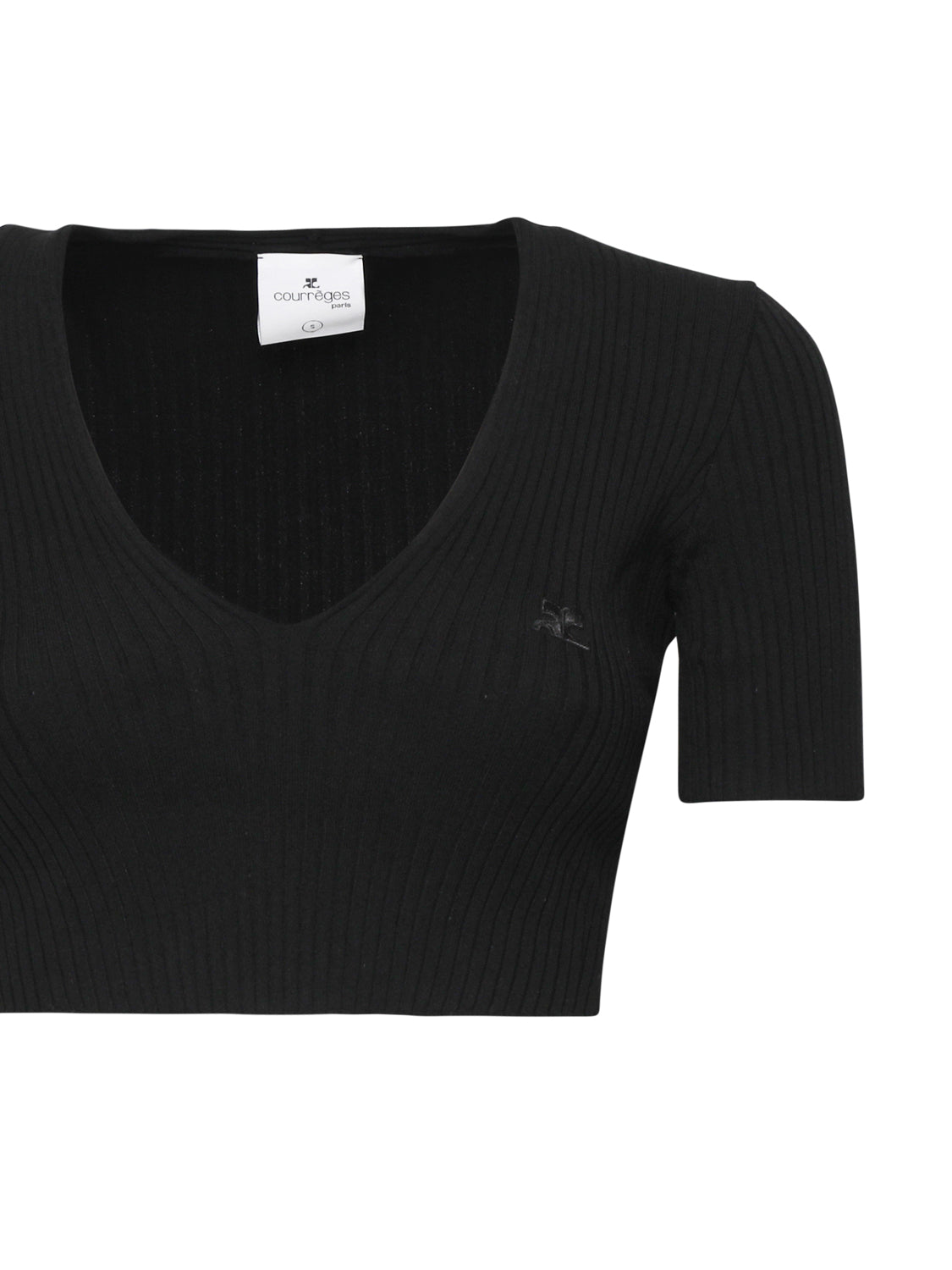 Crop top in cotone 224MPU164FI0001 -9999 COURREGES 