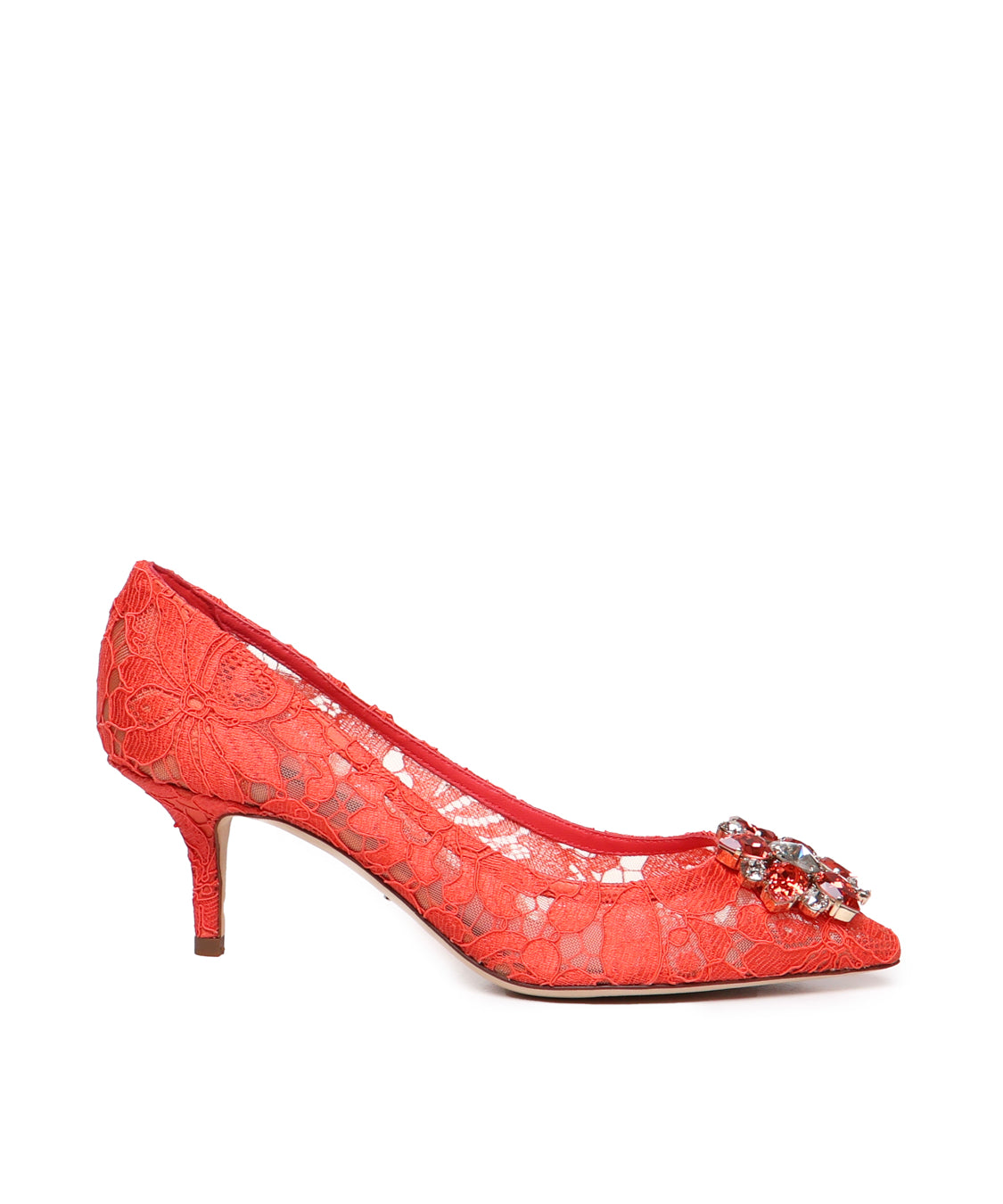 Décolleté in pizzo Taormina con cristalli CD0066 AL19880317 DOLCE & GABBANA 