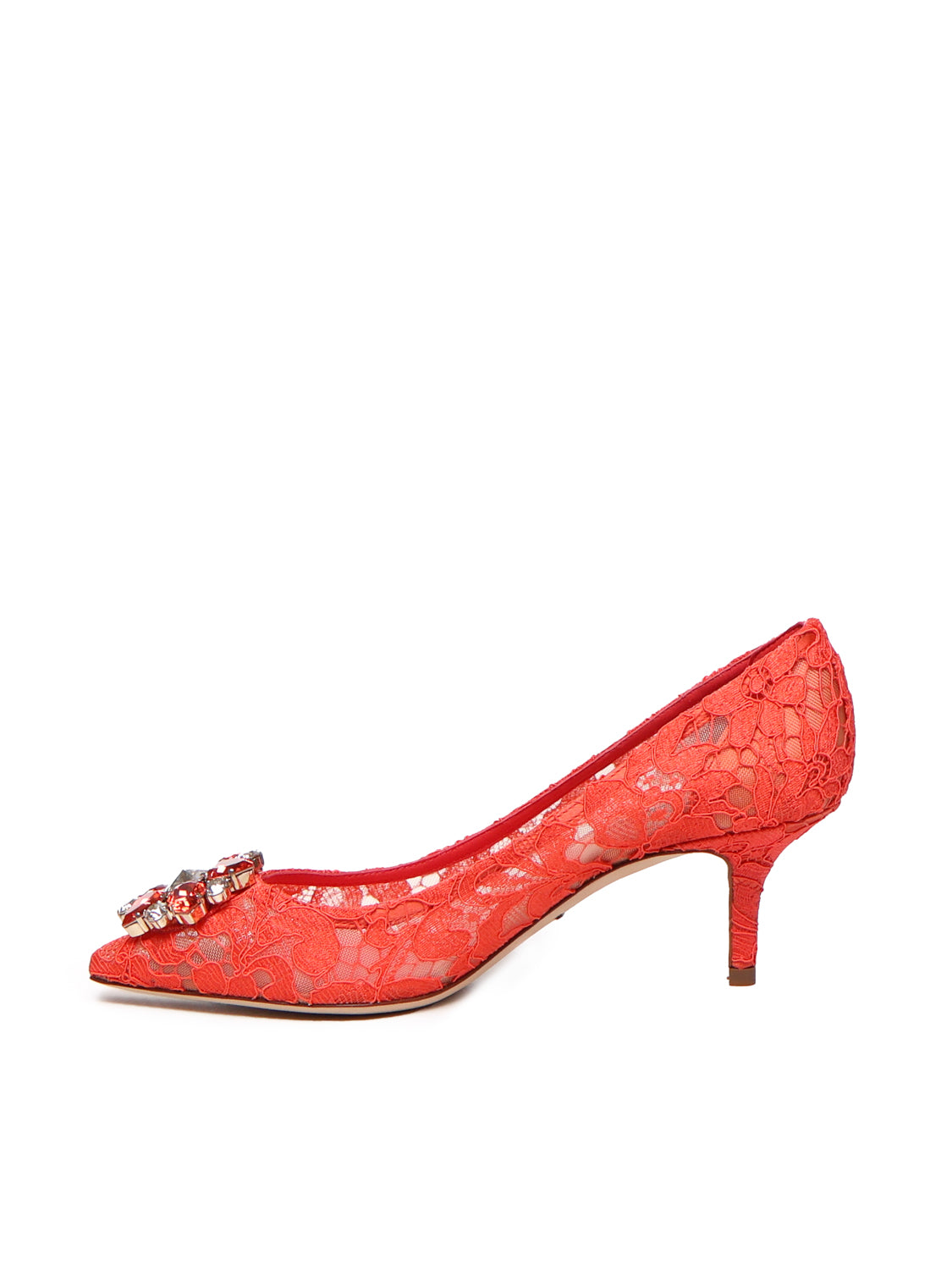Décolleté in pizzo Taormina con cristalli CD0066 AL19880317 DOLCE & GABBANA 