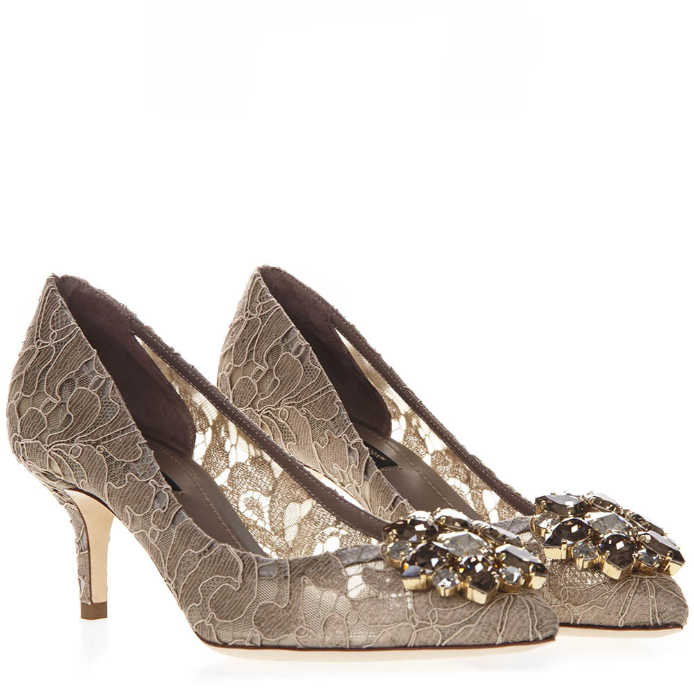 Décolleté Rainbow in pizzo con broche CD0066 AL19880703 DOLCE & GABBANA 