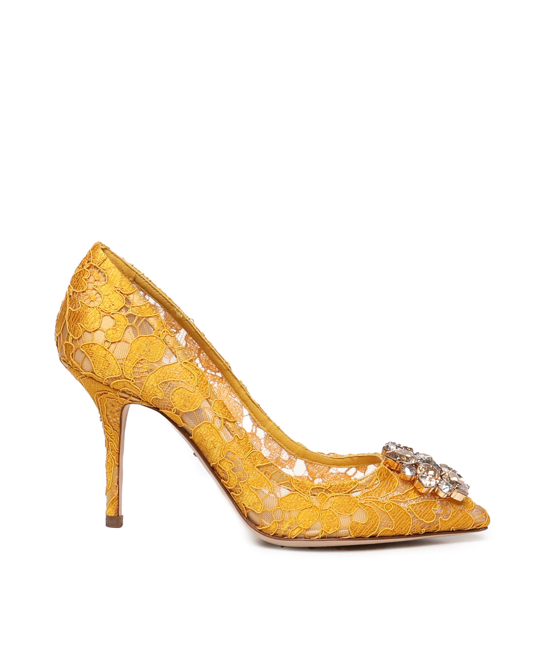 Décolleté in pizzo Bellucci Taormina con cristalli CD0101 AL19880211 DOLCE & GABBANA 