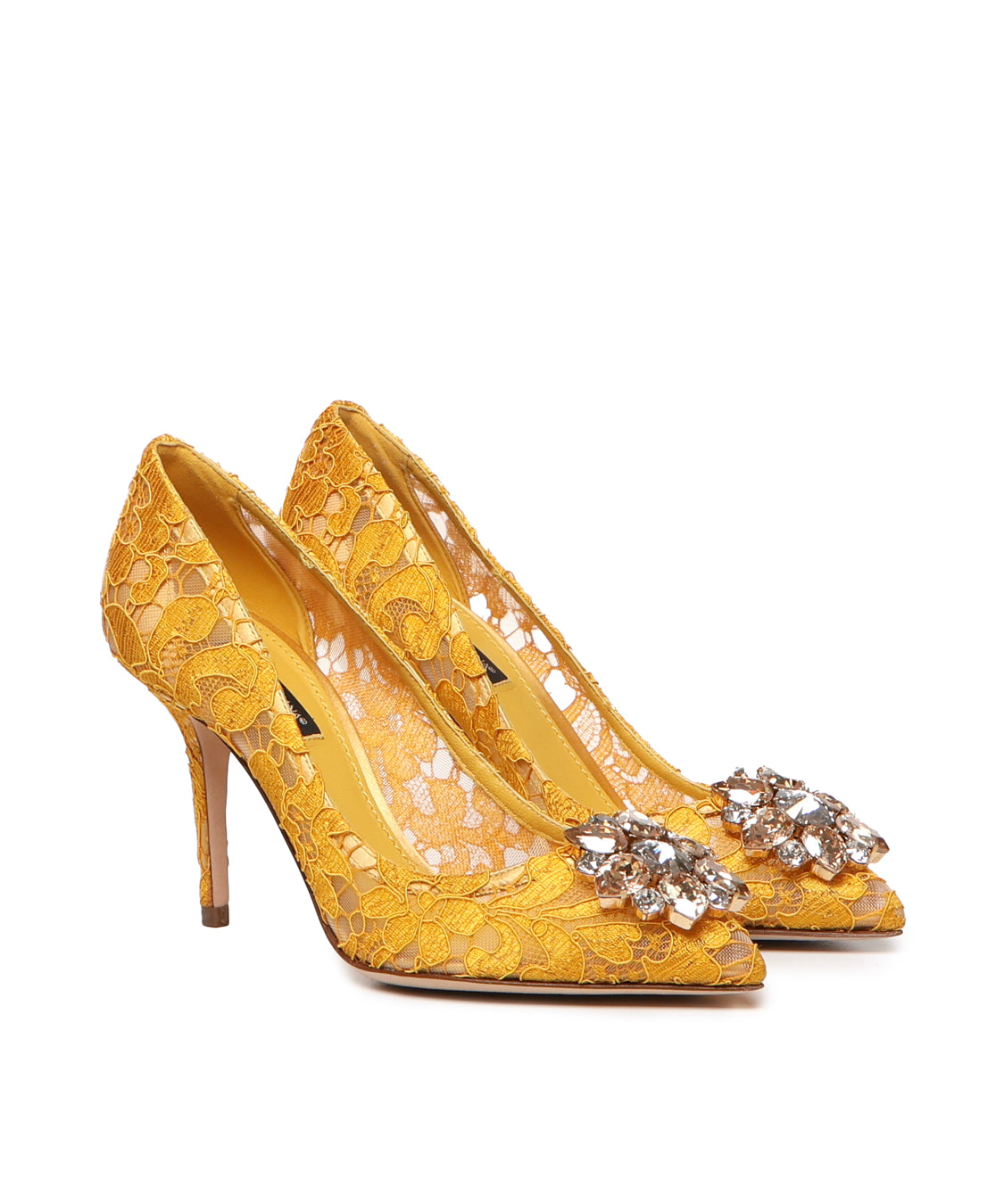 Décolleté in pizzo Bellucci Taormina con cristalli CD0101 AL19880211 DOLCE & GABBANA 