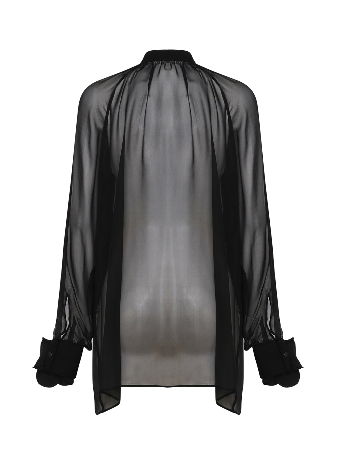 Camicia Rose di chiffon trasparente F5S25T FU1ATN0000 DOLCE & GABBANA 