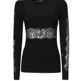 Pullover  in maglia di misto viscosa FXX19T JFMAXN0000 DOLCE & GABBANA 