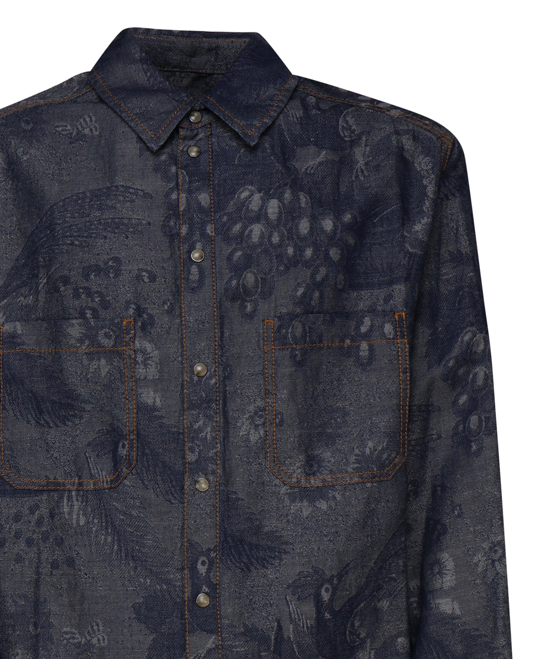 Camicia in denim con paisley MRNE0003 99TTE14S9091 ETRO 