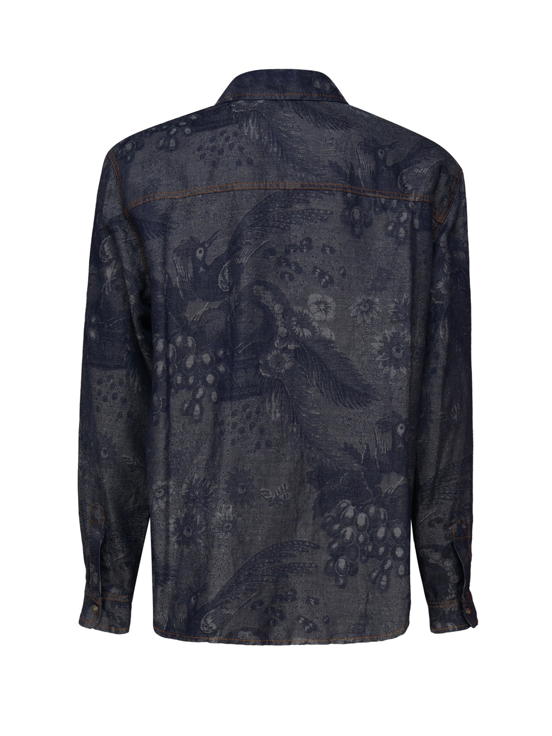Camicia in denim con paisley MRNE0003 99TTE14S9091 ETRO 