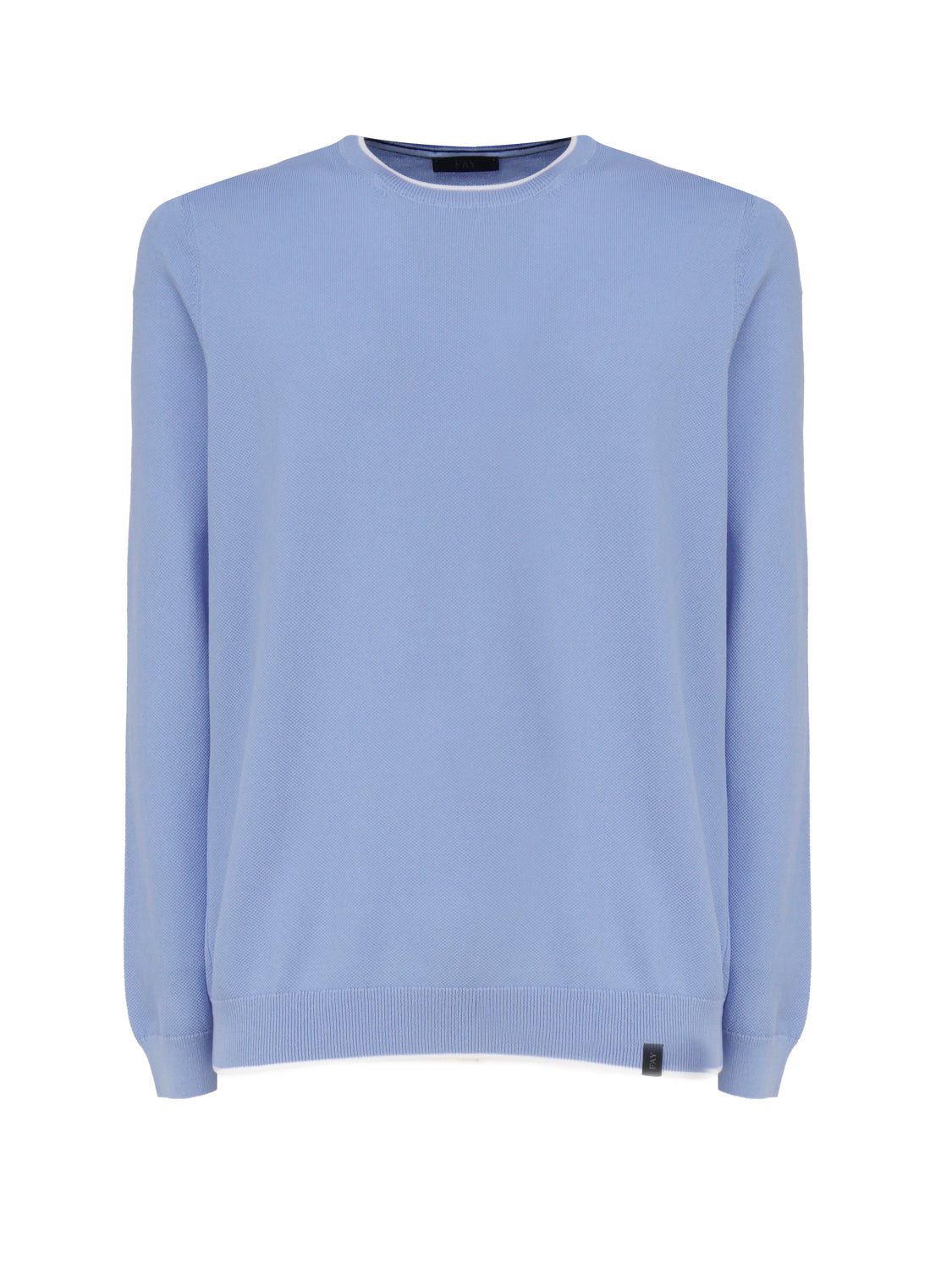 Maglioncino in cotone con collo tondo NMMC1482350 VTN033W FAY 