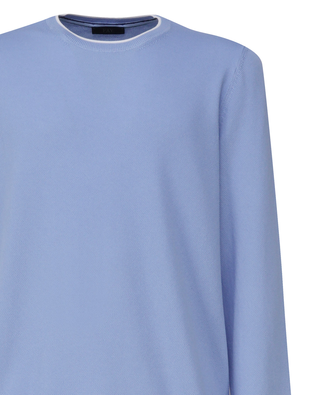 Maglioncino in cotone con collo tondo NMMC1482350 VTN033W FAY 