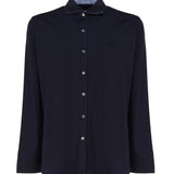 Camicia in cotone con logo ton sur ton NRMA3481540 VYPU806 FAY 