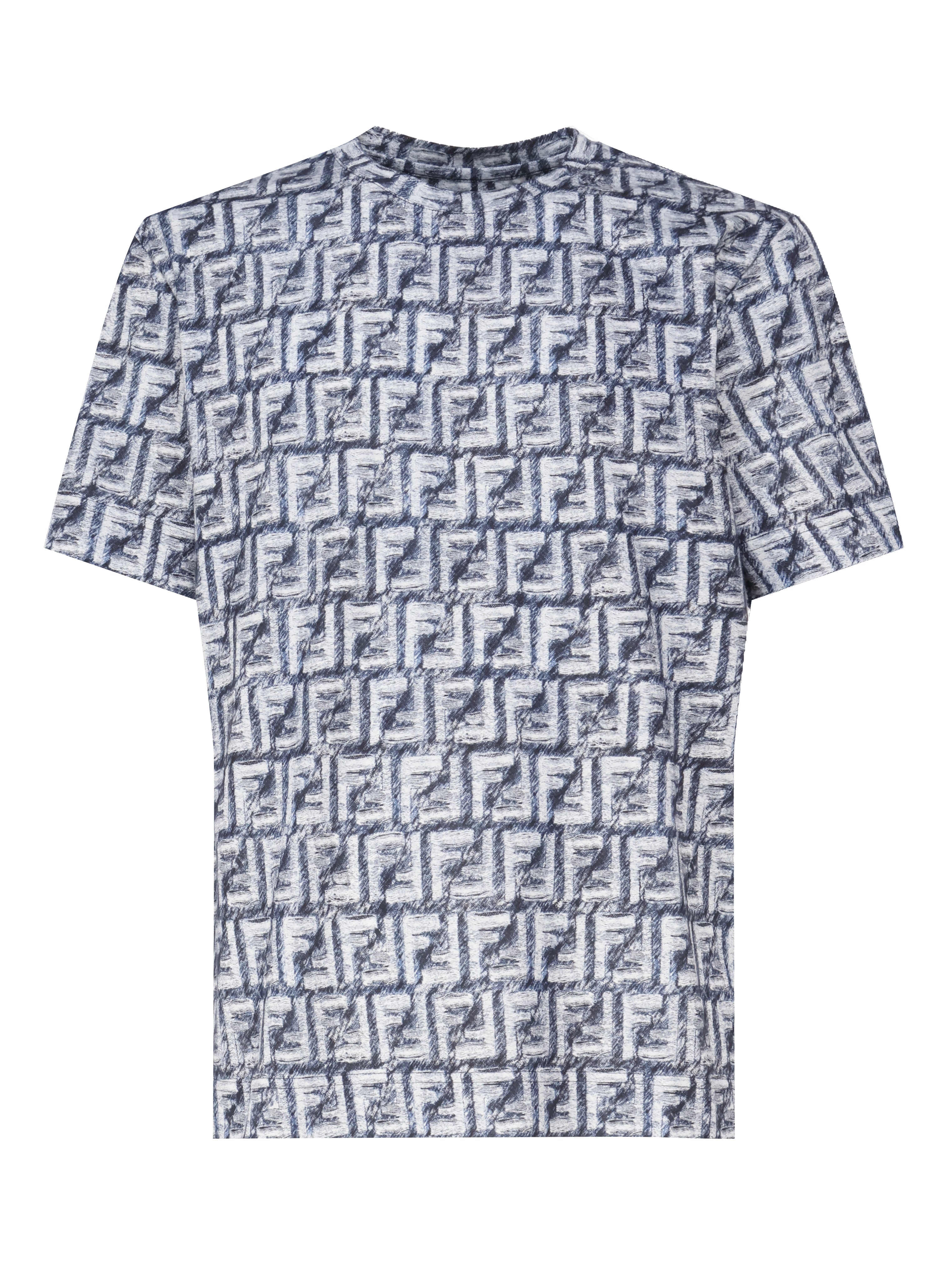 Multi Logo T-shirt FY0936 AR79F04V6 FENDI 