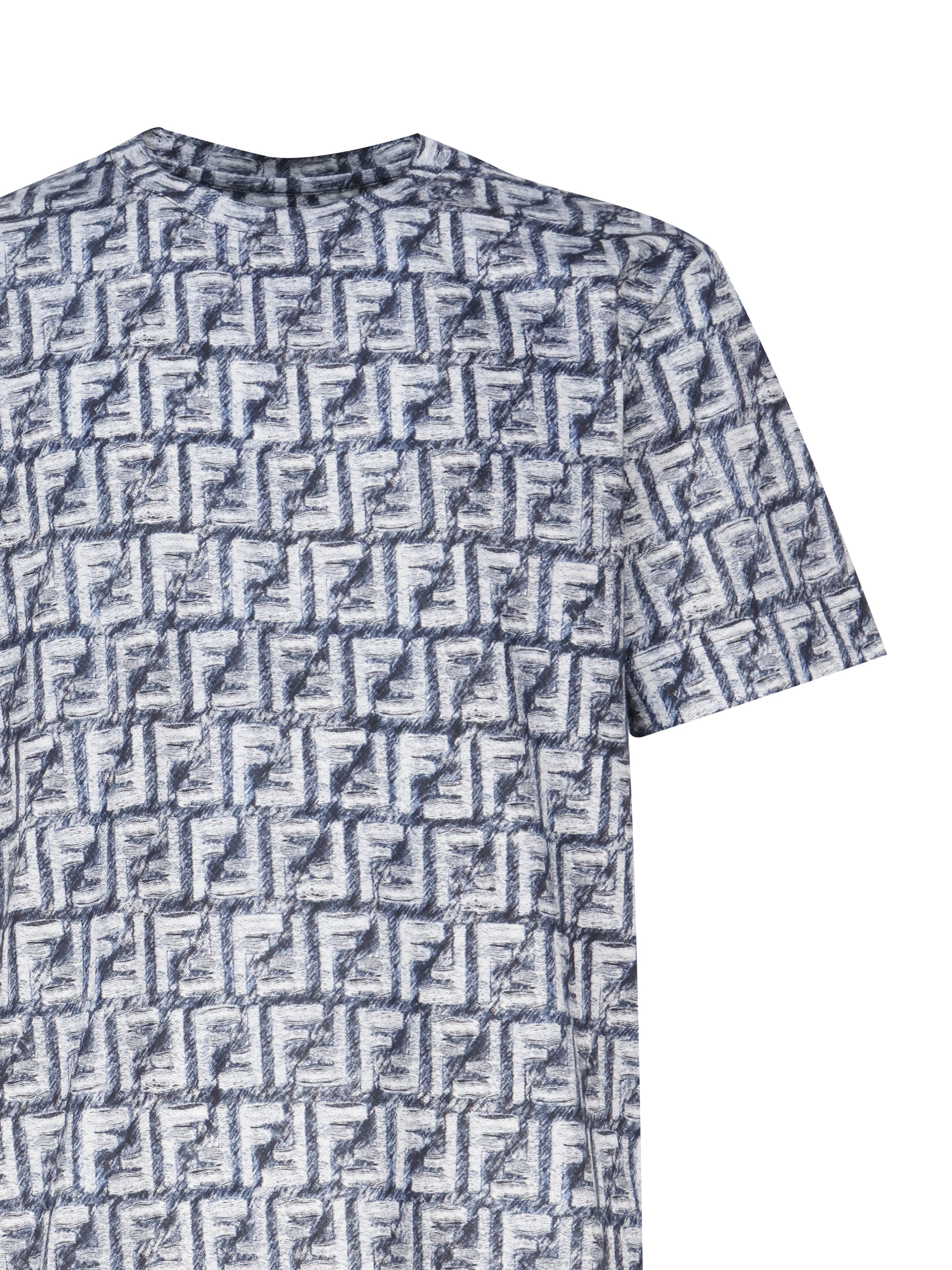 Multi Logo T-shirt FY0936 AR79F04V6 FENDI 