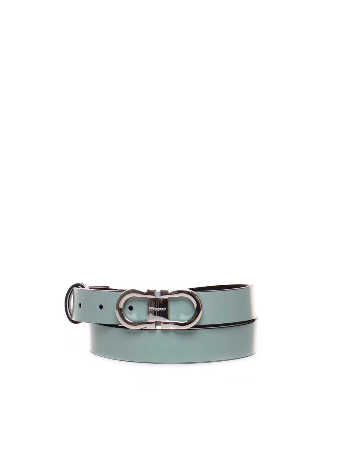 Cintura Gancini in pelle di vitello reversibile 230294 771066001 FERRAGAMO 