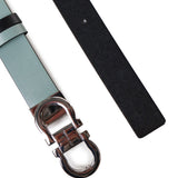 Cintura Gancini in pelle di vitello reversibile 230294 771066001 FERRAGAMO 