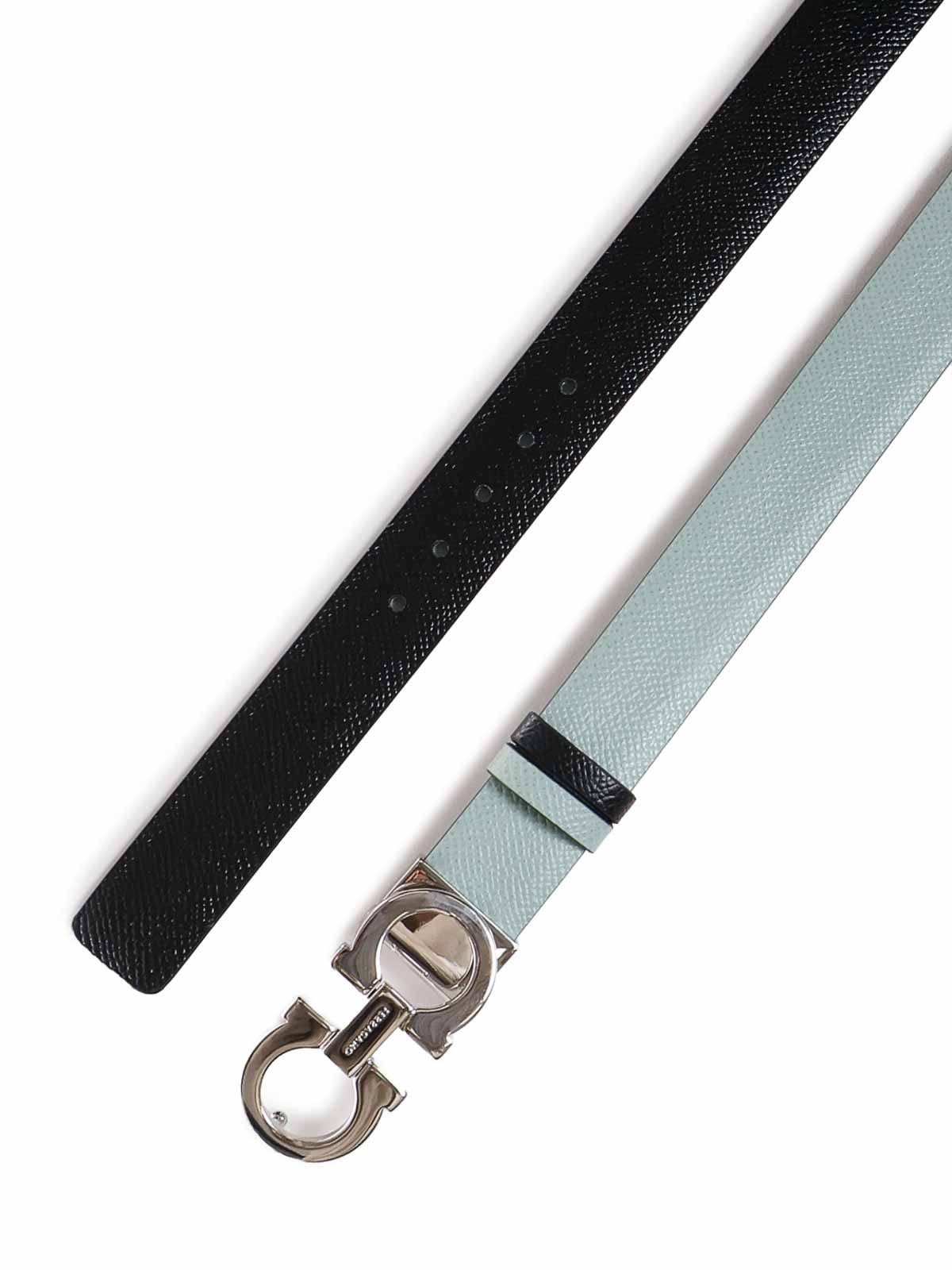 Cintura Gancini reversibile in pelle 23A565 770966805 FERRAGAMO 