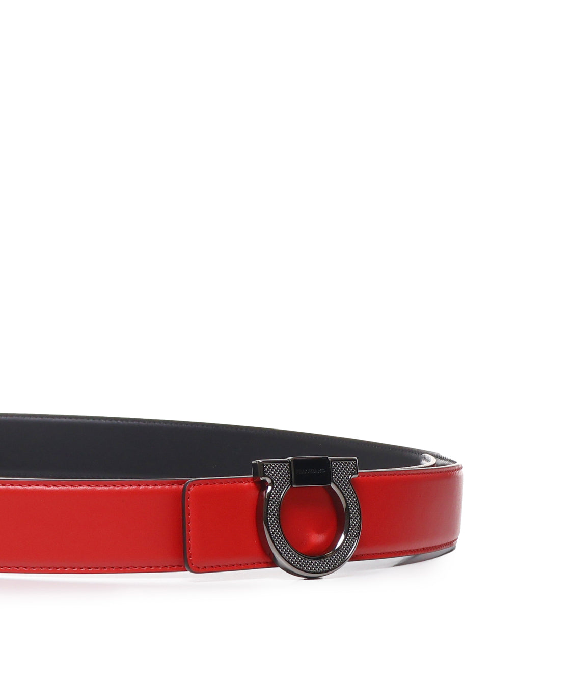Cintura Gancini in pelle di vitello 670314 771632002 FERRAGAMO 