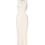 Abito lungo aderente con cut-out sul fianco VSKD05044 -V1 INSPIRED BY AKEP 