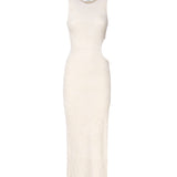 Abito lungo aderente con cut-out sul fianco VSKD05044 -V1 INSPIRED BY AKEP 