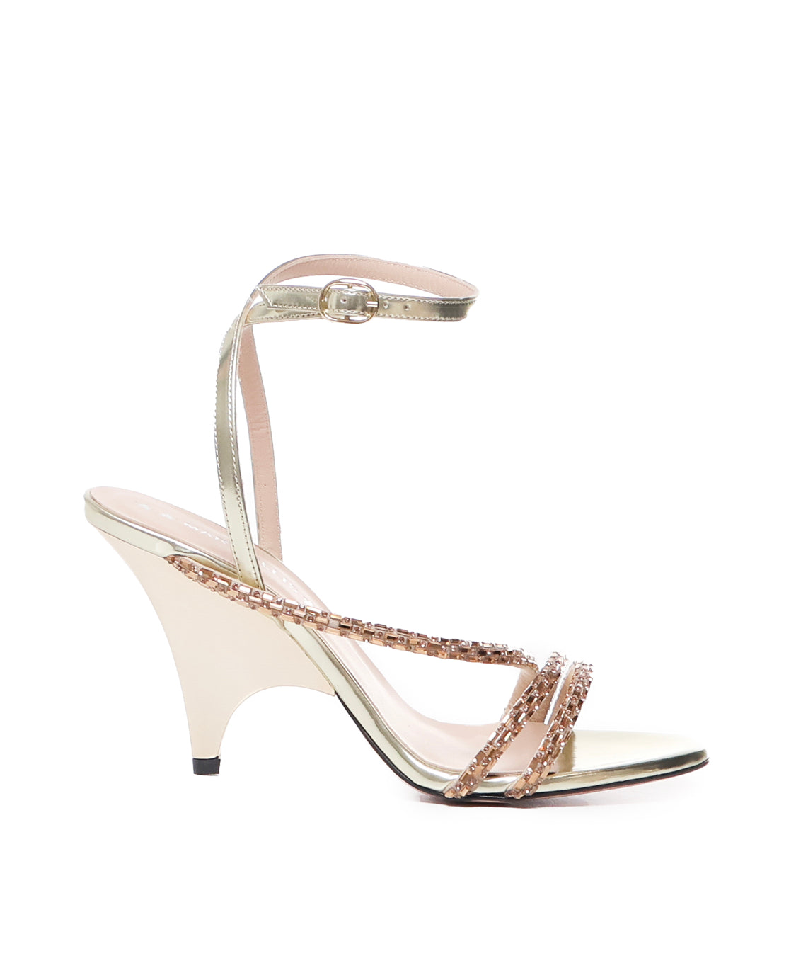Sandali con strass<BR/> ME1832 SPECCHIOORO MARC ELLIS 