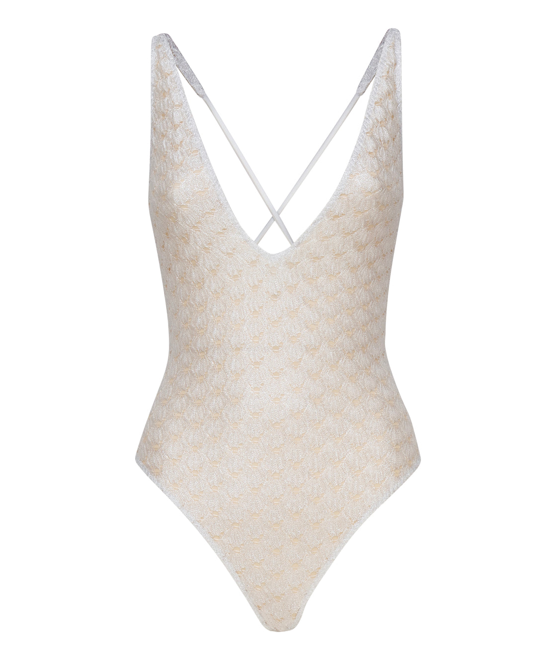 Costume intero con bretelline sottili incrociate MC22SP03 BR00TC14001 MISSONI 