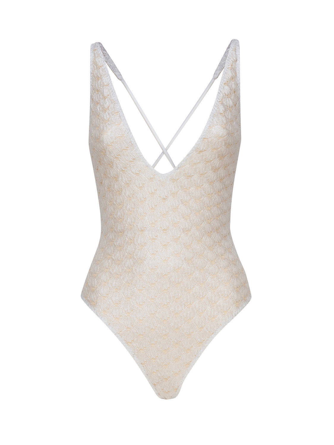 Costume intero con bretelline sottili incrociate MC22SP03 BR00TC14001 MISSONI 