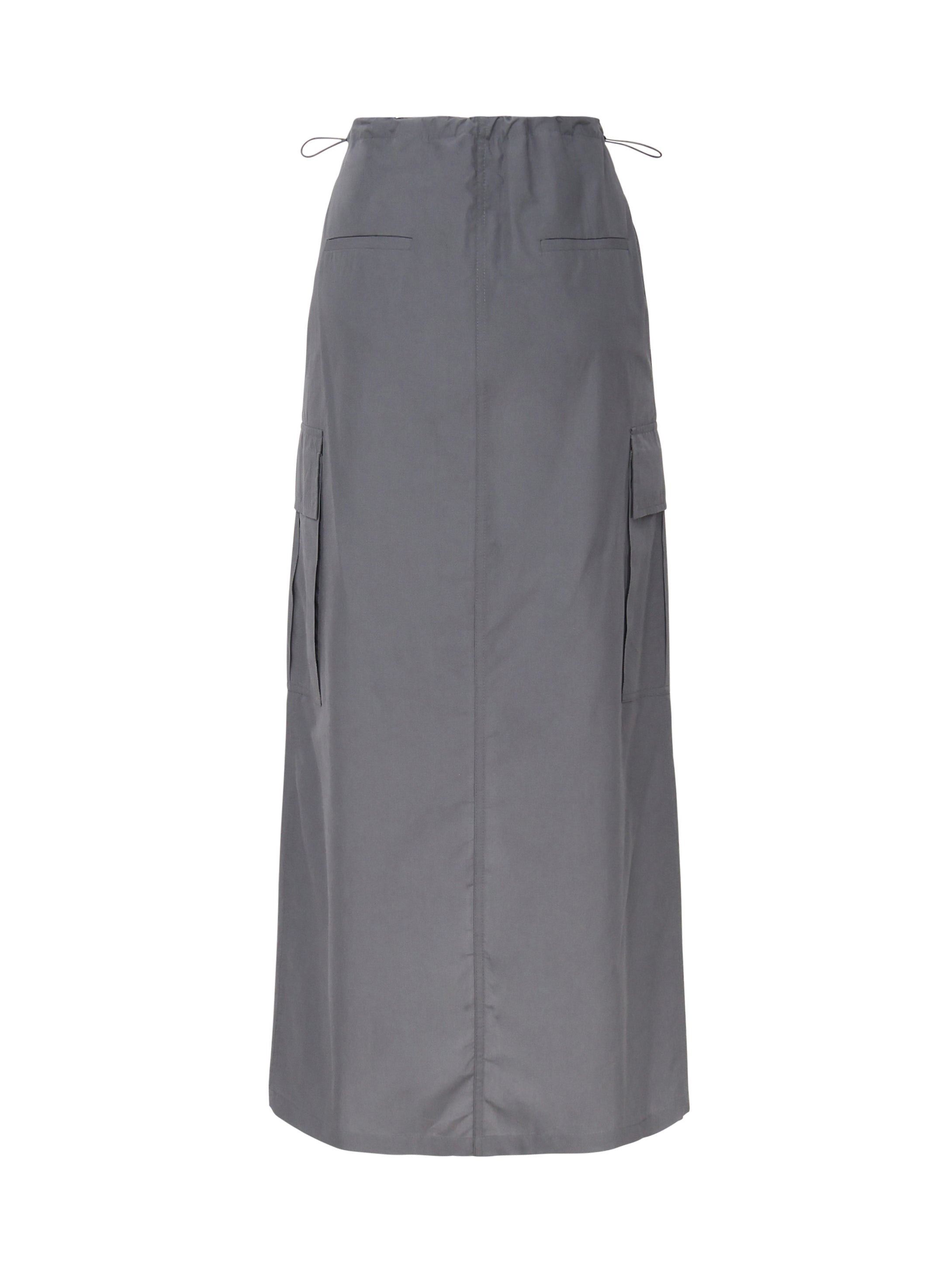 Gonna lunga cargo in cotone DN6105 -GRAFITE OTTOD'AME 