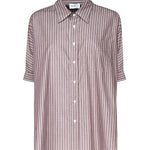 Camicia oxford a mezze maniche 01-4293 41-4088MARRONE SCARLETT G 