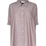 Camicia oxford a mezze maniche 01-4293 41-4088MARRONE SCARLETT G 