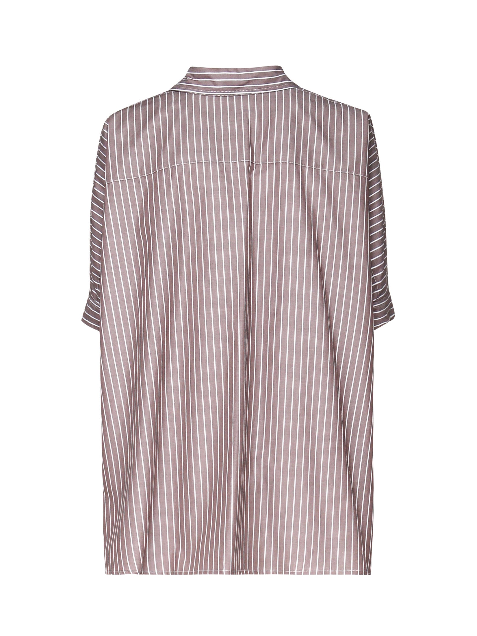 Camicia oxford a mezze maniche 01-4293 41-4088MARRONE SCARLETT G 