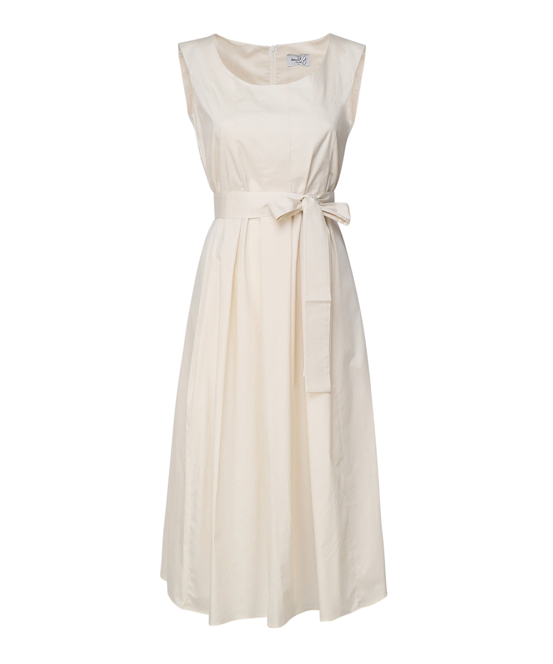 Abito con gonna a campana 3711 B 4002VANIGLIA SCARLETT G 