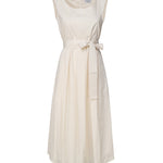 Abito con gonna a campana 3711 B 4002VANIGLIA SCARLETT G 