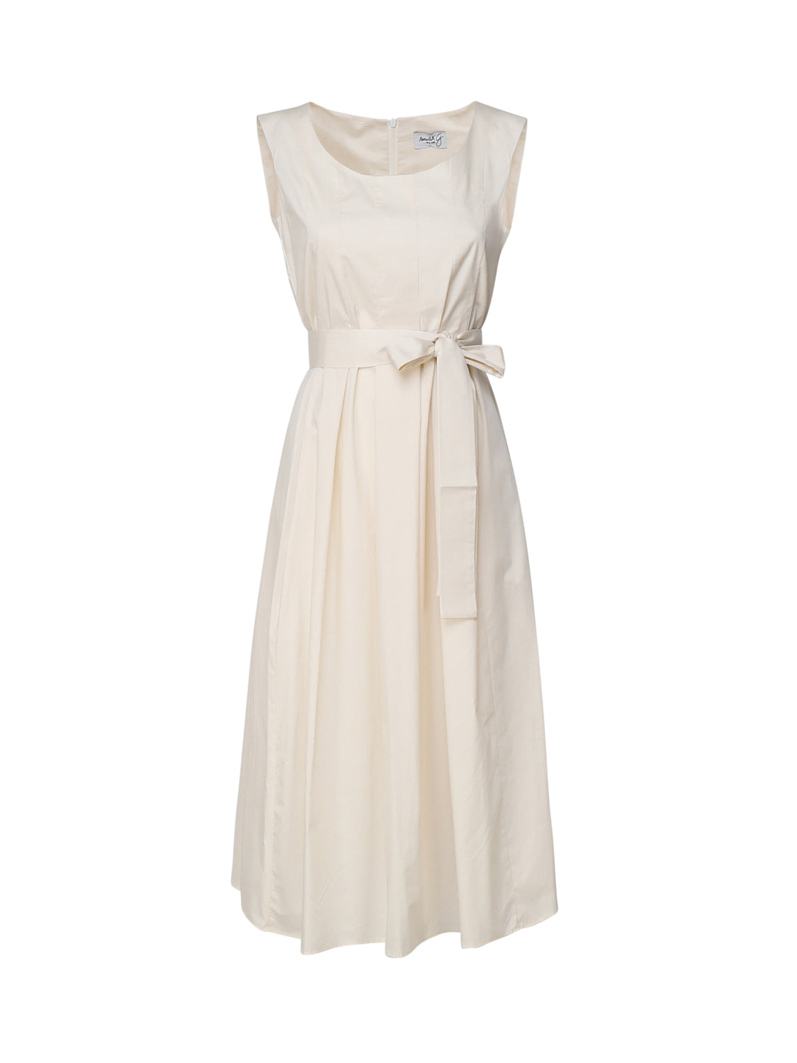 Abito con gonna a campana 3711 B 4002VANIGLIA SCARLETT G 