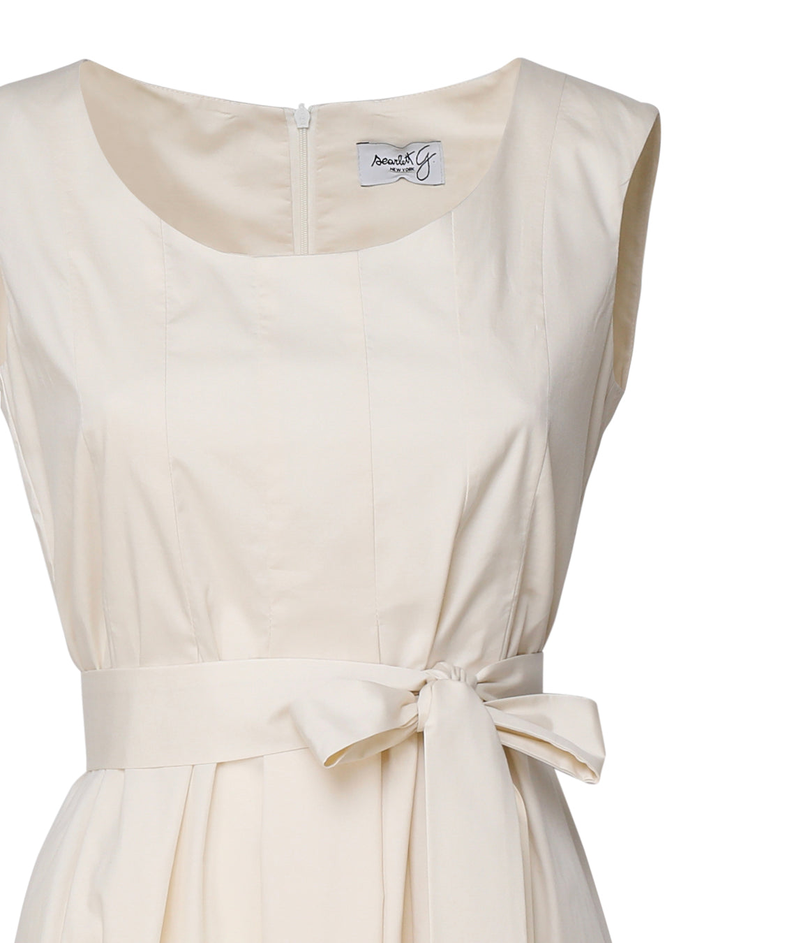 Abito con gonna a campana 3711 B 4002VANIGLIA SCARLETT G 