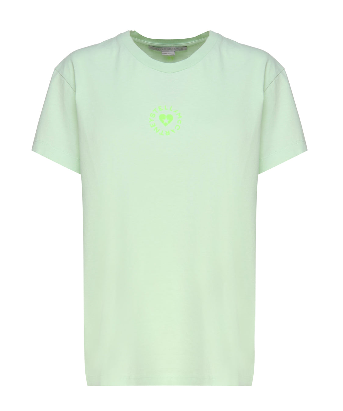 T-shirt in cotone con logo circolare 6J0273 3SPY533442 STELLA McCARTNEY 