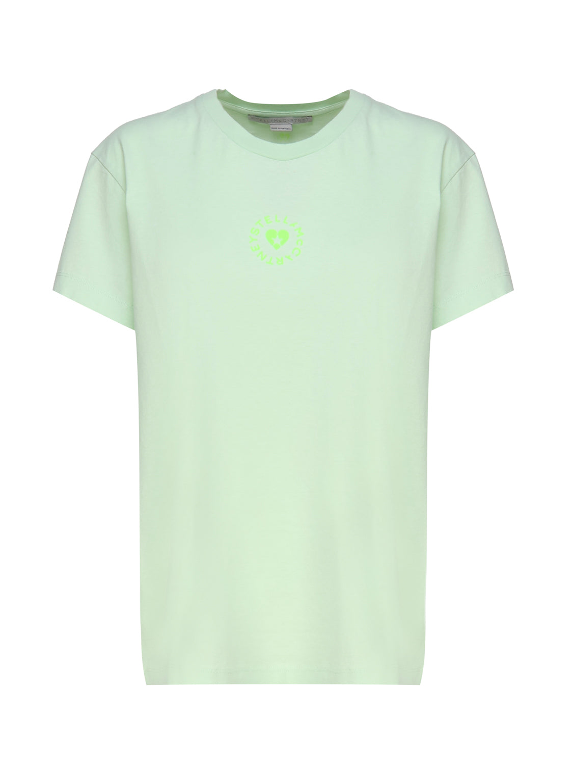 T-shirt in cotone con logo circolare 6J0273 3SPY533442 STELLA McCARTNEY 