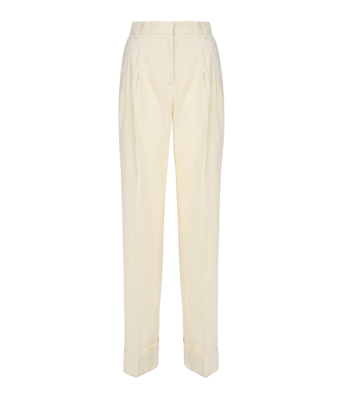 Pantaloni Nathalie in misto lino TM150407A TNL009PALE YELLOW THE ANDAMANE 