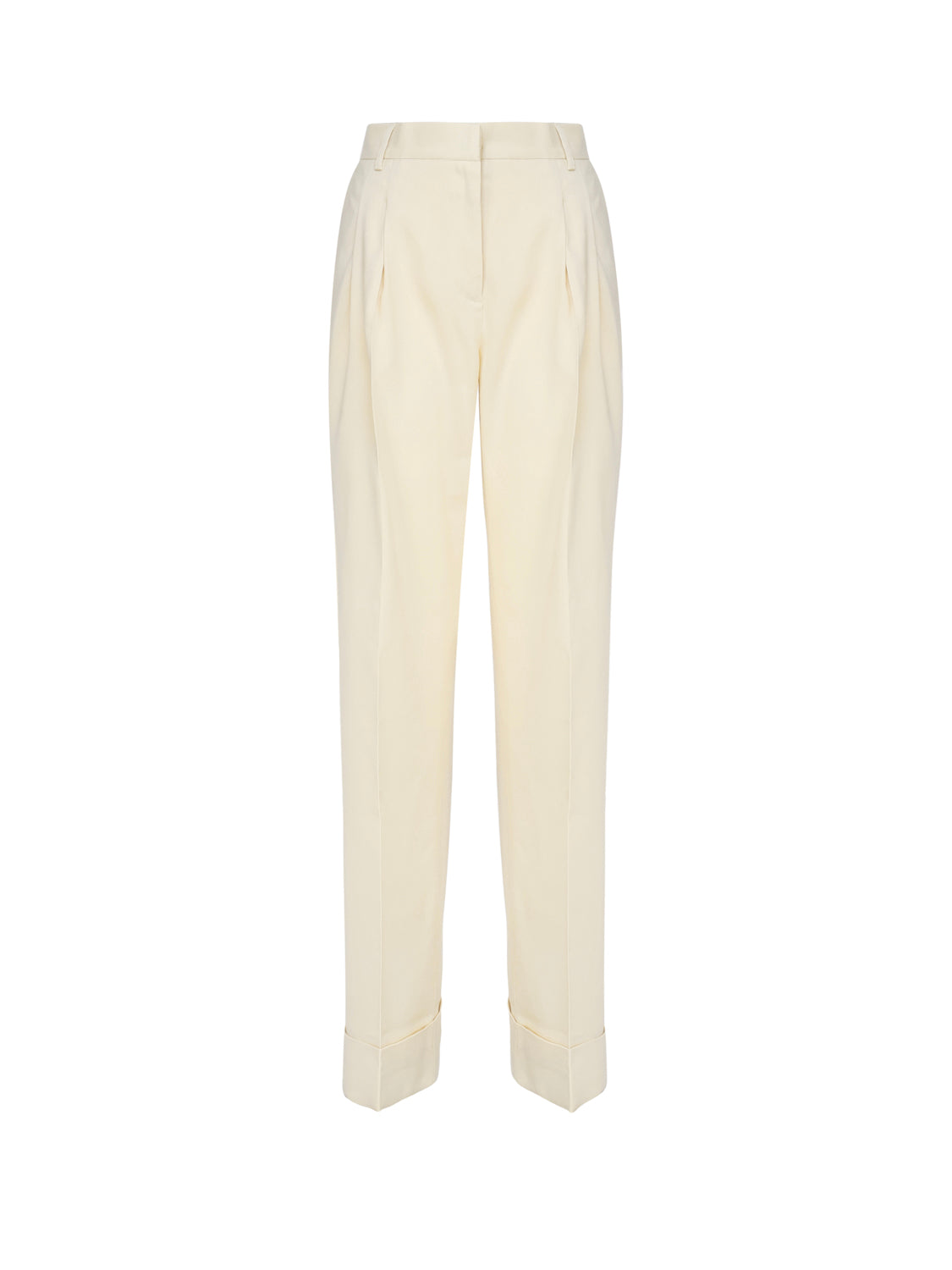 Pantaloni Nathalie in misto lino TM150407A TNL009PALE YELLOW THE ANDAMANE 