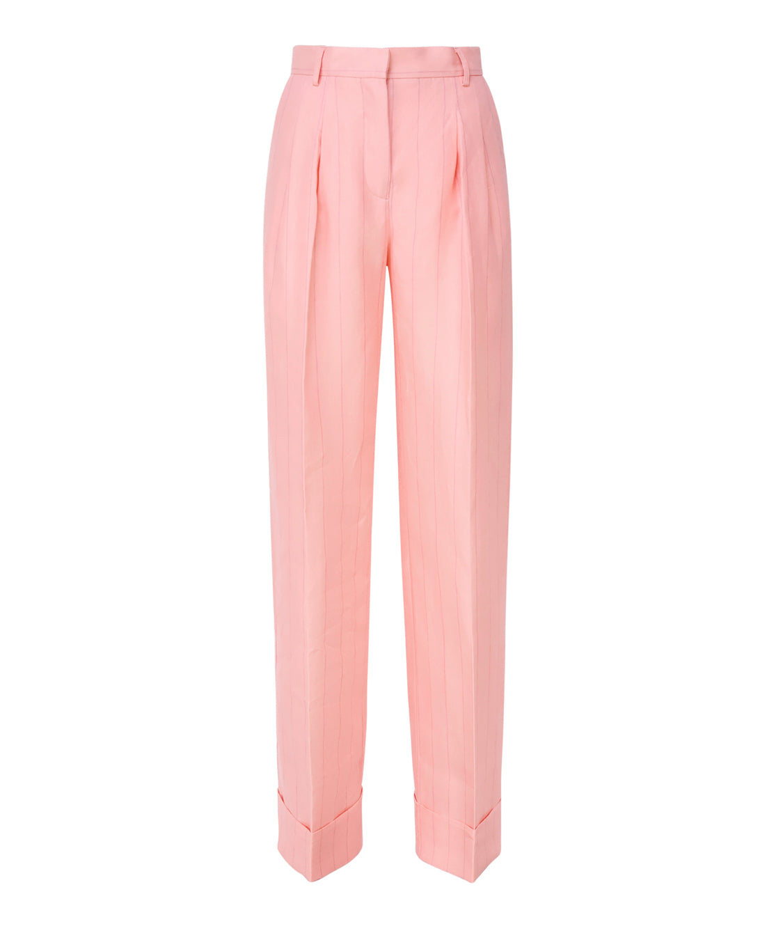 Pantaloni Nathalie in misto lino TM150407B TNL010PINK THE ANDAMANE 