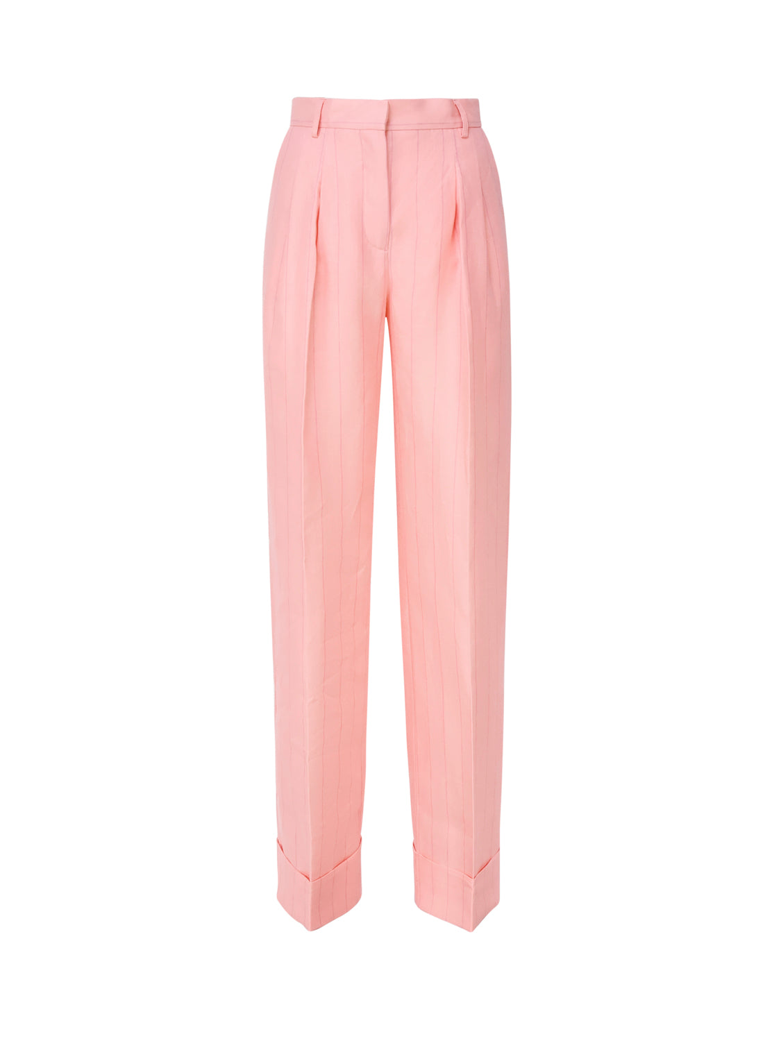 Pantaloni Nathalie in misto lino TM150407B TNL010PINK THE ANDAMANE 