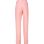 Pantaloni Nathalie in misto lino TM150407B TNL010PINK THE ANDAMANE 