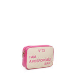 RESPONSIBILITY BIS shoulder bag 73BS6AF04 RESPONSIBILITY BISNATURALE/FUXIA V° 73 