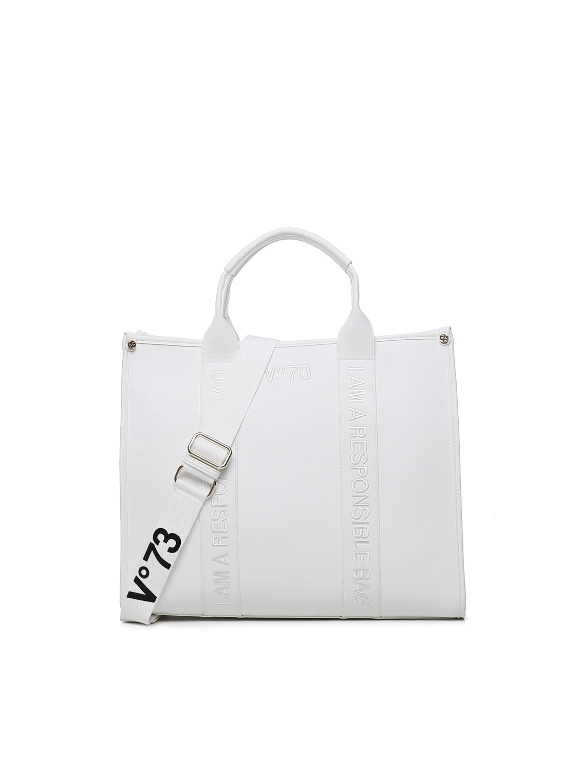 Borsa tote Echo 73 73BS7HD01 ECHO 73BIANCO V° 73 