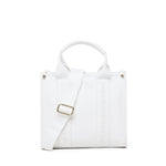 Borsa tote con ricamo 73BS7HD02 ECHO 73 BIANCO V° 73 