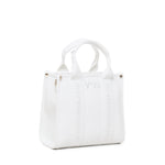 Borsa tote con ricamo 73BS7HD02 ECHO 73 BIANCO V° 73 