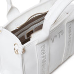 Borsa tote con ricamo 73BS7HD02 ECHO 73 BIANCO V° 73 