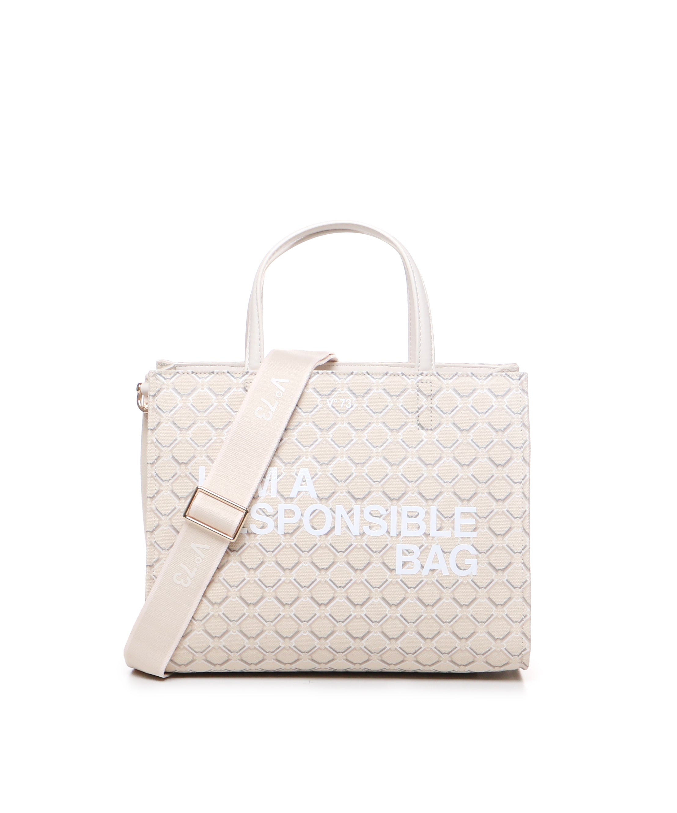 Shopping bag Responsibility 73BS7Q901 RESPONSIBILITY LOGOOFFWHITE V° 73 