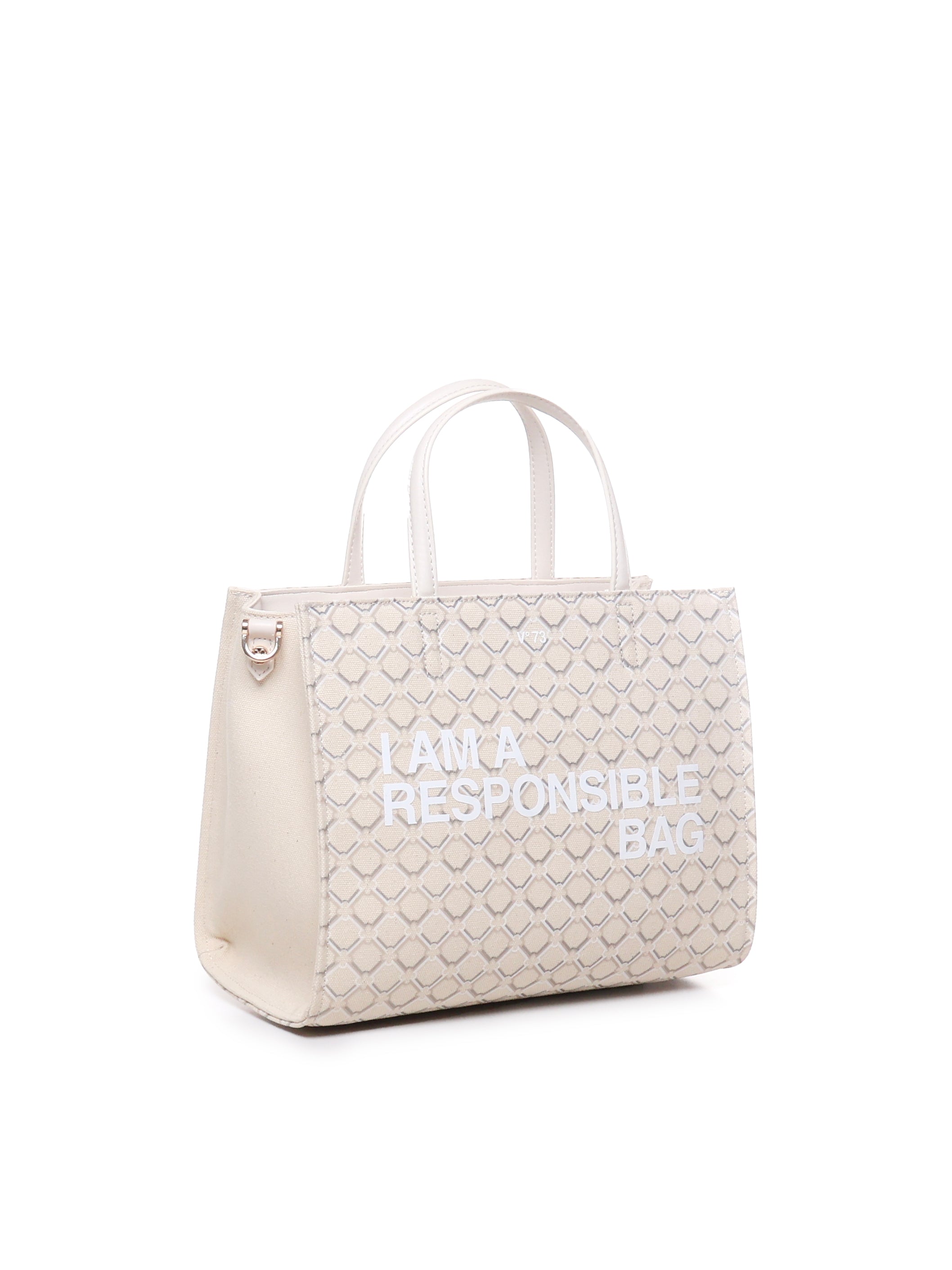 Shopping bag Responsibility 73BS7Q901 RESPONSIBILITY LOGOOFFWHITE V° 73 